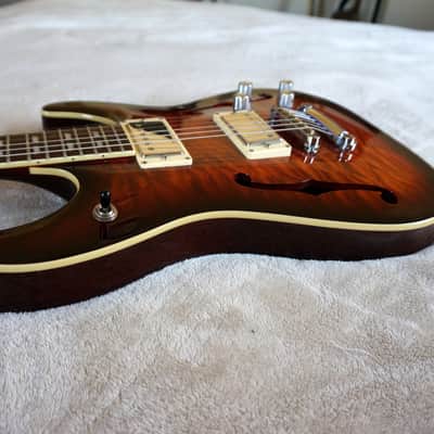 Schecter C-1 E/A Piezo Semi-Hollow Electric Guitar C1 Quilted Maple Top Korean Diamond Series image 22