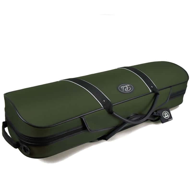 Pedi Violin Case, NiteFlash, 4/4, Olive Green/Grey image 1