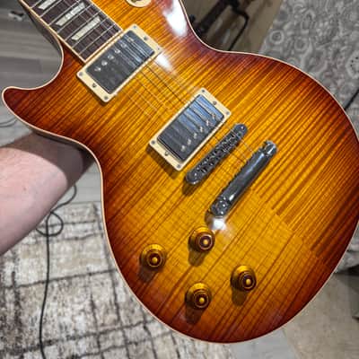 Gibson Les Paul Standard Premium Plus 2013 - Honey Burst AAAA Flame Top Left Handed image 1