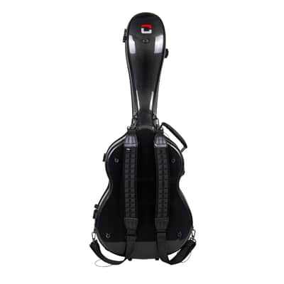 Air Carbon® by Crossrock | 4/4 Classical Guitar Flight Case – 3K Twill Weave Carbon Fiber in Obsidian Black® – TSA Lock & Ergonomic System – Lab-Tested Impact Resistance image 3