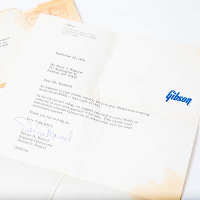 1970s Gibson Letter - Banjo Inquiry - Norlin Era image 3