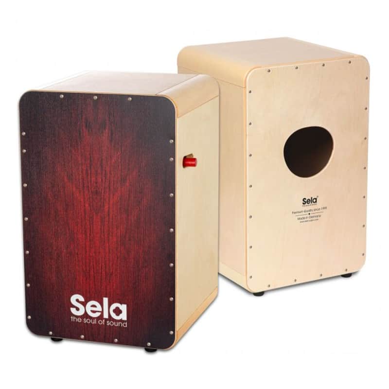 SELA SE 043 CaSela Pro Red Dragon Professional Snare Cajon mit Snare On/Off-Mechanik