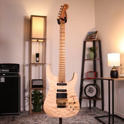 Jackson Custom Shop USA Signature Phil Collen PC1 - Caramelized Flame Maple Fingerboard, Satin Au Natural image 21