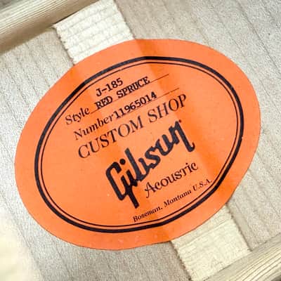 2015 Gibson Custom Shop Limited Edition J-185 Red Spruce - Sunset Burst image 11