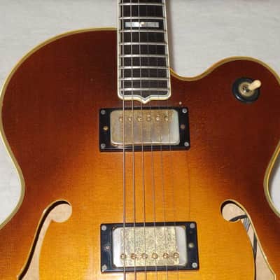1979 Bradley Epiphone Emperor Thinline, Vintage Sunburst, High-End Matsumoku Semi Hollow image 11