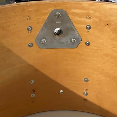 90's Ludwig Classic Maple Oyster Black Pearl 14/18/24 Mach Lug Drum Set image 10