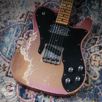 2025 Fender Custom Shop Ltd Tele Custom Heavy Relic Aged Twilight Sky image 8