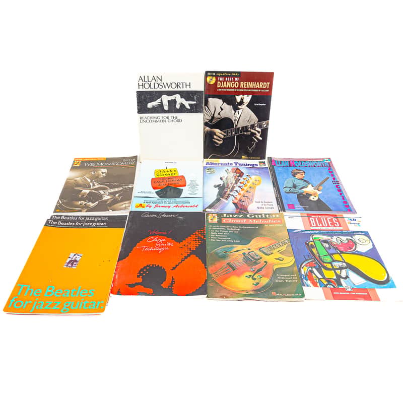Guitar Sheet Music Lot – 11 Books Jazz Blues Django Beatles Holdsworth image 1