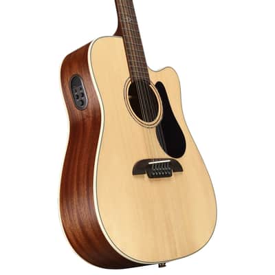 Alvarez AD60CE 12 String Dreadnought Cutaway Acoustic Electric Natural image 2