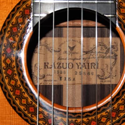 RARITY - KAZUO YAIRI Y15A 1988 - CONCERT GRADE CLASSICAL ALTO/REQUINTO GUITAR image 4