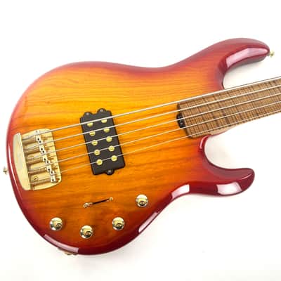 Ernie Ball Music Man Ball Family Reserve StingRay 5 Fretless 2022 - Cherry Sunburst image 1