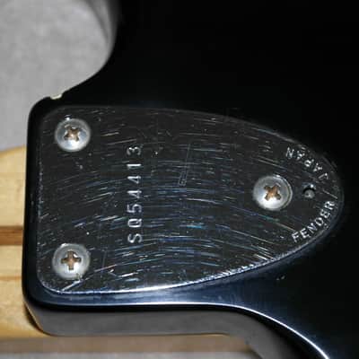 1985 MIJ Fender 70's Reissue Squier SQ Series Stratocaster Black With Maple Neck Relic! image 12