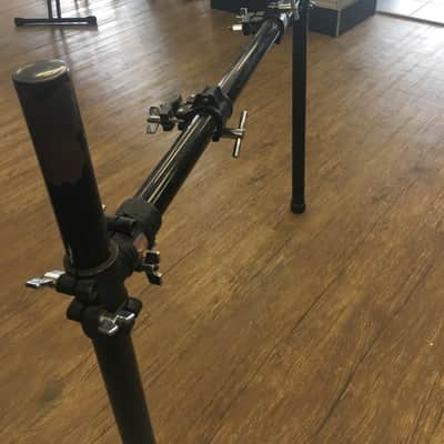 Used Large Gibraltar Drum Rack Straight Bars Black image 6