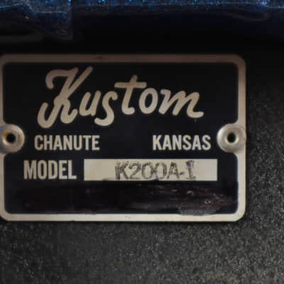 Kustom K200A-1 Tuck and Roll Electric Guitar Amplifier Stack image 9
