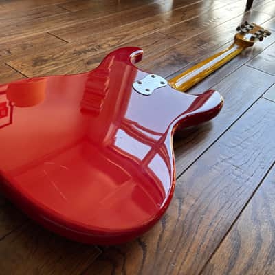 1990s Mosrite The Ventures Vibramute '65 Reissue Electric Guitar Red MIJ Kurokomo Japan image 11