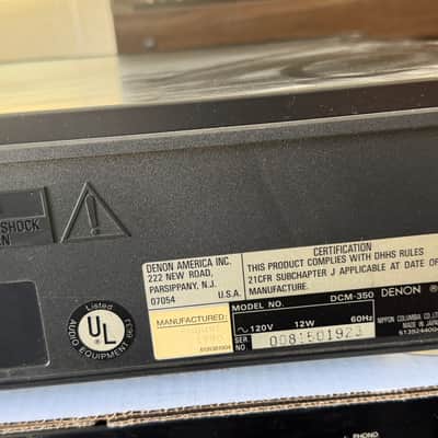 Denon DCM-350 5 Disc CD Player Changer w/ Remote; Tested SEE VIDEO image 8