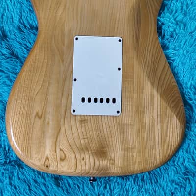 1976 Aria Pro II Stage Caster MIJ Matsumoku Natural Ash Strat w/ Case image 16