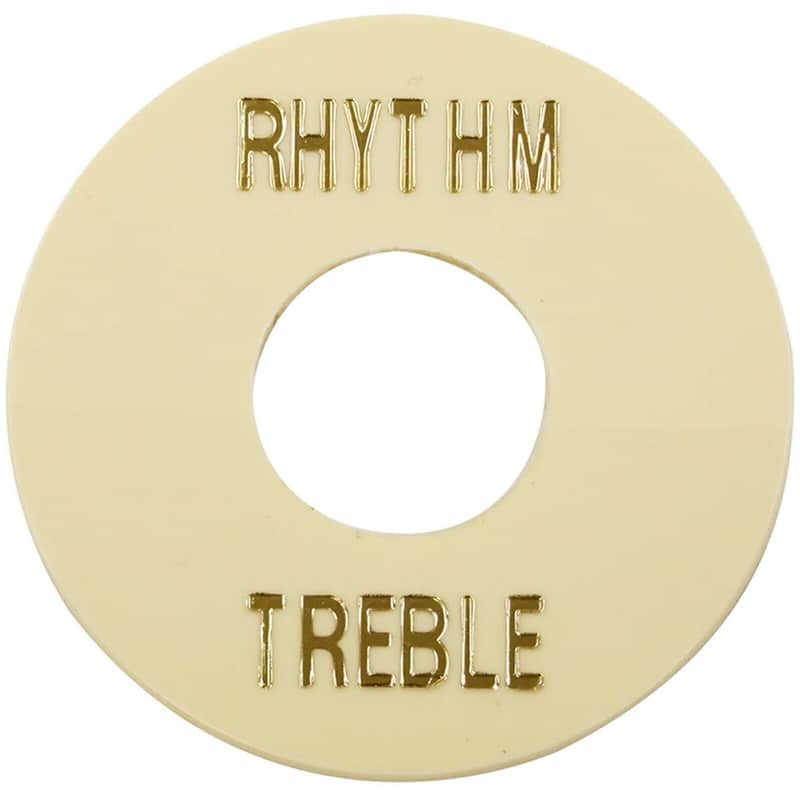 NEW Les Paul Selector Switch Plastic Plate MIJ Toggle Cover Treble Rhythm IVORY image 1