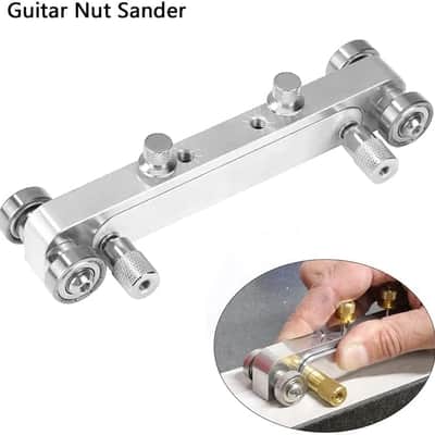 Guitar Bridge Saddle Nut Sander & 13 Different Size Needle Files Acoustic Guitar Tools image 8