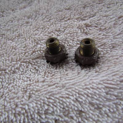 Gibson Adjustable Bridge Saddle Screw Anchors Set Of 2 From the 60's Original Vintage Parts image 3
