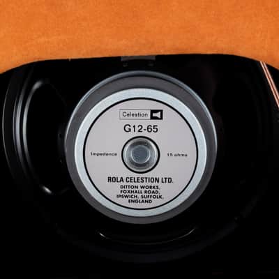 Pre-Owned  '22 Amplified Nation Bombshell 50-Watt Guitar Amp Head And 112 15-ohm 65-watt Matching Cab - Golden Brown Suede Owned by Ben Harper image 16