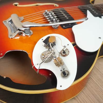 1968 Mosrite Celebrity I Vintage Hollowbody Electric Guitar w/ Case image 19