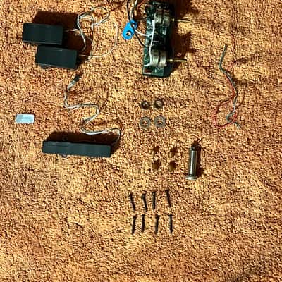 Rare Fender Precision Bass Plus Deluxe (1992-1994) pickups and wiring harness, concentric pots, screws and jack image 1