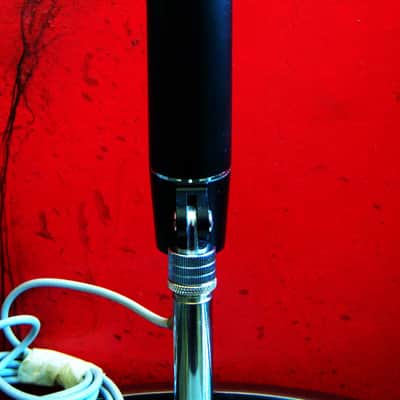 Vintage 1960's Calrad DM-20 dynamic microphone High Z harp mic w cable box & stand # 2 image 5