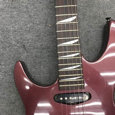 Aria Pro II VP-40 Lefty Dark Red Left handed superstrat with unique inlay image 7