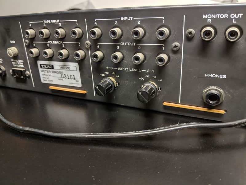 TEAC MB-20 Meter bridge - 4 Vintage VU Meters | Reverb