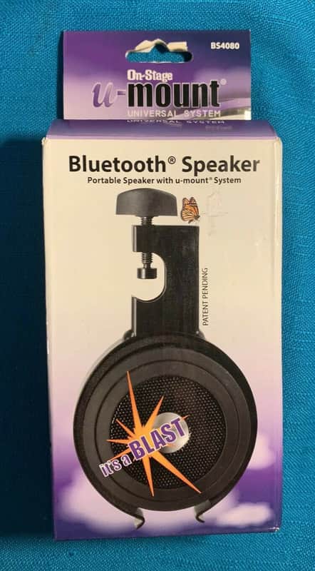 On-stage U-mount BS4080 Bluetooth Speaker with microphone mount image 1