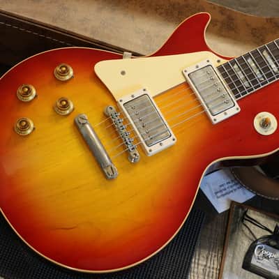 Lefty! 2024 Gibson Custom Shop '58 Reissue Les Paul Standard Electric Guitar Faded Cherry Sunburst + COA OHSC image 2