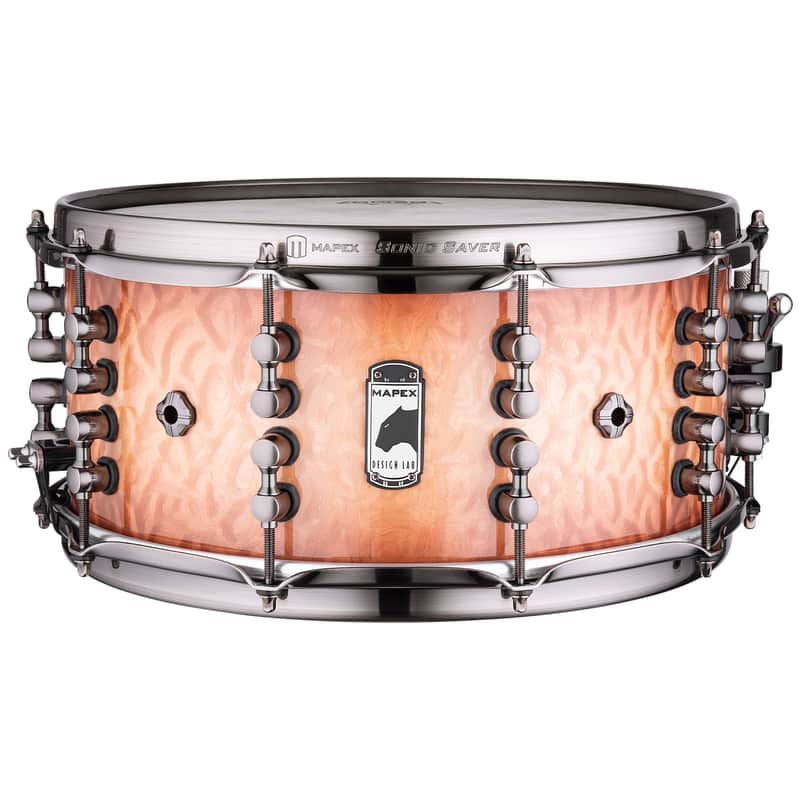 Mapex BPDLMH4650LPW Black Panther Versatus Russ Miller Signature 6.5x14" Mahogany/Maple Snare Drum image 1