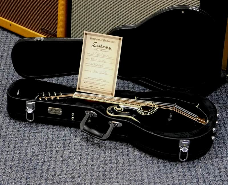 2025 Eastman MD-514 Limited Edition Mandolin w/ Case! Gloss Black! VERY NICE!!! image 1