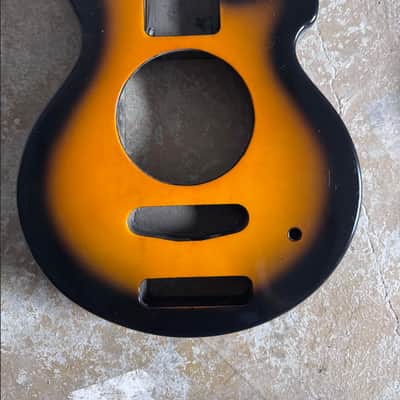Sunburst Finish Mini Pignose Style Guitar DIY Project Body image 1