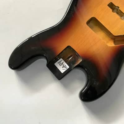 Tobacco Burst 4 String Lefty Jazz Bass Style Body image 4