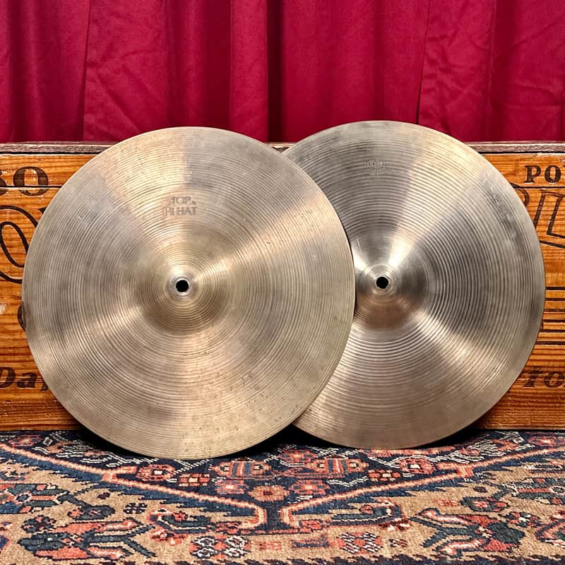 14" Zildjian A 1960s New Beat Hi-Hat Cymbal Pair 956g/1394g *Video Demo* image 1