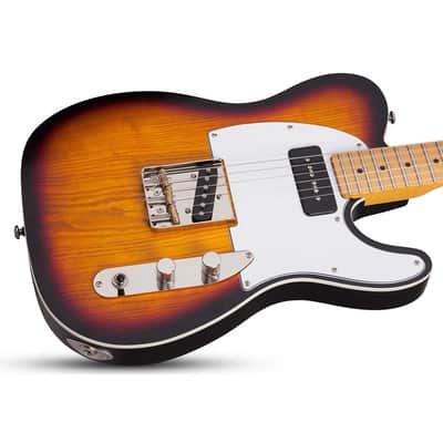 Schecter PT Special Series Telecaster-Style Electric Guitar - 3 Tone Sunburst Pearl image 2