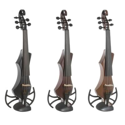 GEWA Novita 3.0 Electric 5-Strings Violin, Golden Brown, With Universal Shoulder Rest Adapter image 2
