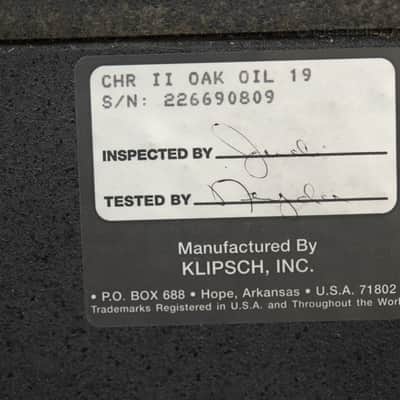 Klipsch Chorus II Vintage Speakers - Professionally Restored - 1 Year Warranty image 8