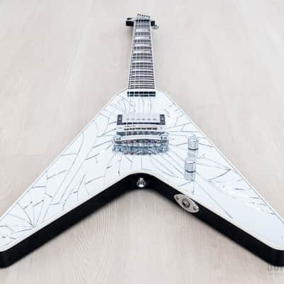 2011 Washburn Custom Shop Limited Edition Paul Stanley PSV 2200 Cracked Mirror Flying V, Near-Mint w/ Case image 10