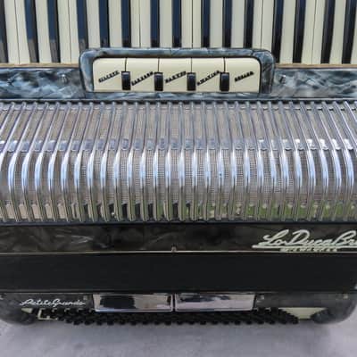 LODUCA BROS PETITE GRANDE 1960's 3/4 120 BASS ACCORDION BLACK PEARL IMMACULATE on SALE!$! image 4