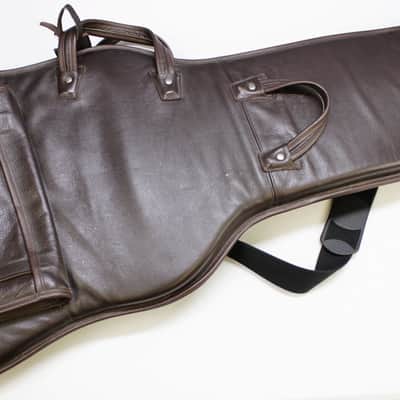 Levy's Premium Leather Bass Gigbag - Dark Brown **Amazing Quality** image 4