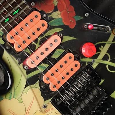 Ibanez JEM77-FP Steve Vai Signature 1988 - 2004 - Black Floral Pattern image 11