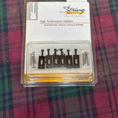 Graph Tech String Saver Classics Strat & Tele Saddles - Black image 1