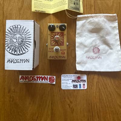 Analogman Sun Face BART/RCA Germanium Fuzz with Sun Dial Knob 2020 - 2021 - Gold image 1