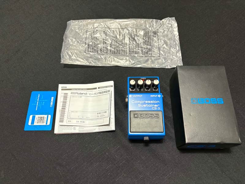 Boss CS-3 Compression Sustainer (Silver Label) 1997 - Present - Blue image 1