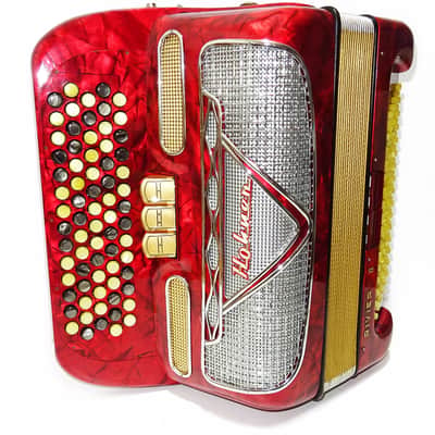 Hohner Riviera II Lightweight 5 Row Button Accordion C System made in Germany 2147, incl New Straps, Amazing sound! image 6
