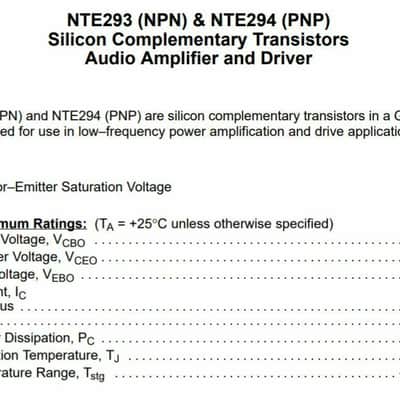 NTE293 Transistor Brand New in Sealed Package image 4