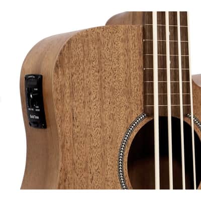 Gold Tone M-Bass 25 Fretless - Electro Acoustic FRETLESS Micro Bass Guitar 25" Scale image 3